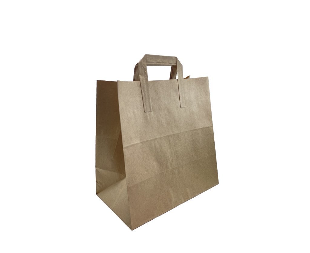 Dıştan Saplı Kraft Kağıt Çanta 27 x 29 x 16 cm
