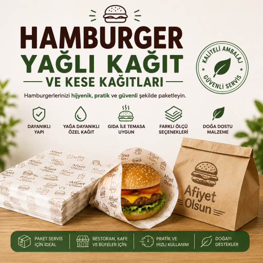 Hamburger Yağlı Kağıt ve Kese Kağıtları