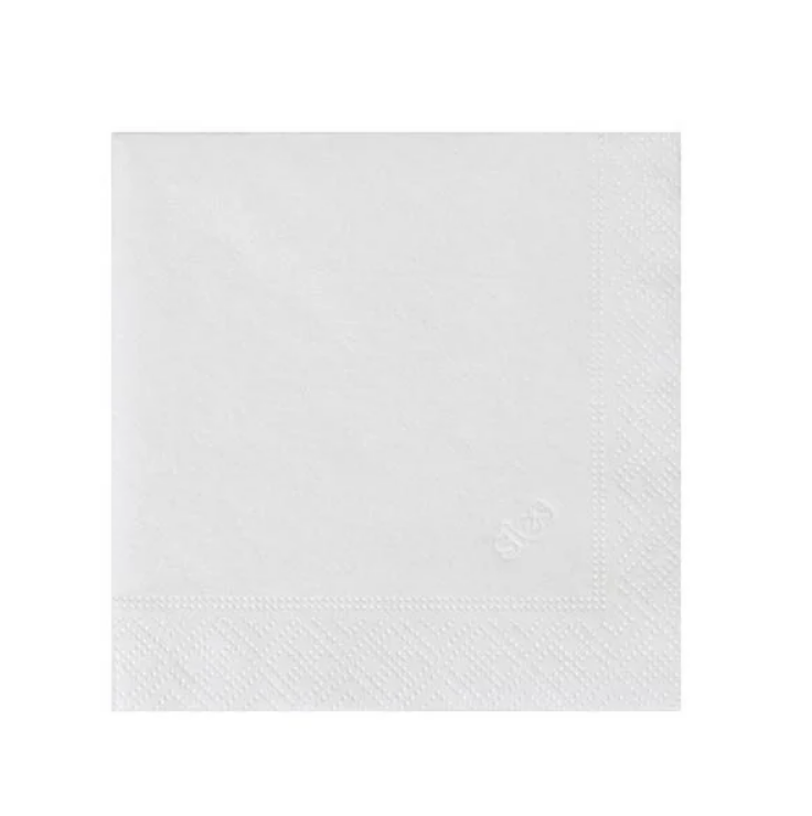 Beyaz Kare Peçete 24x24cm 100'lü 50 Paket