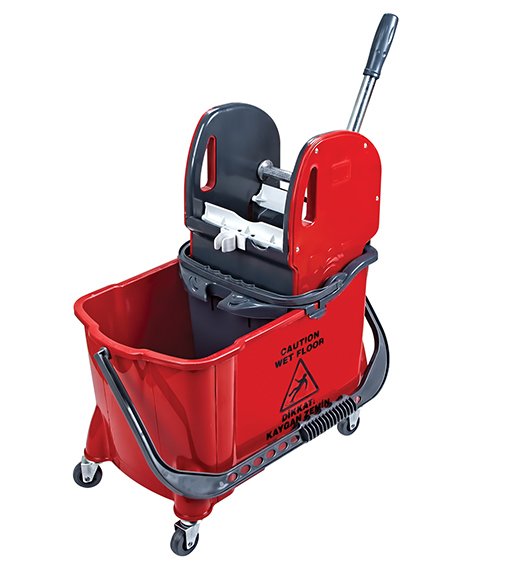 Mimoza Çift Kovalı Temizlik Arabası