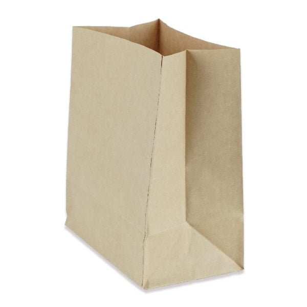 Sapsız Kraft Taşıma Torbası 25x28x14 cm Paket 100 Adet