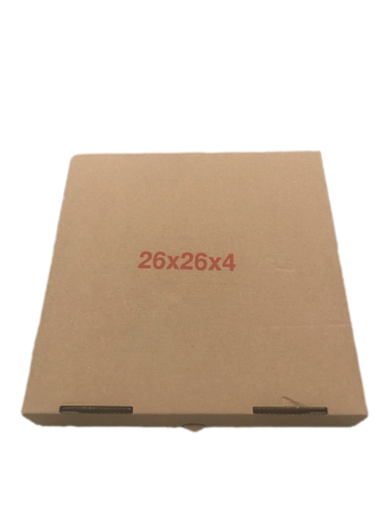 Pizza Kutu (Afiyet Olsun) 26x26x4 Cm 100 Adet
