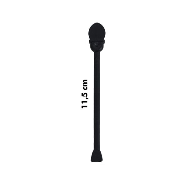 Tıkaçlı Karıştırıcı Orta 11,5 cm Siyah
