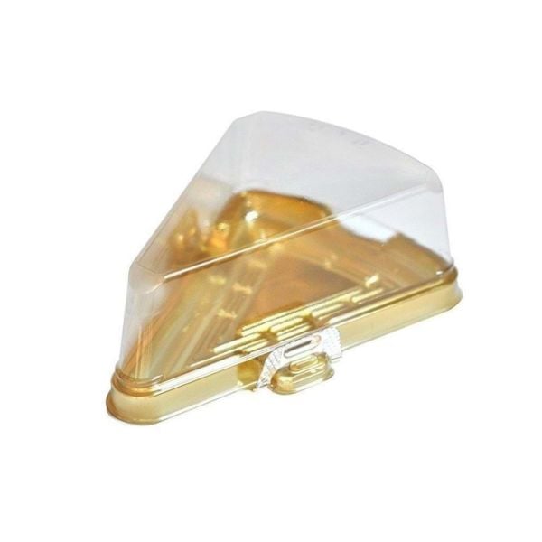 Dilim Pasta Kabı Altın Taban 200 Adet