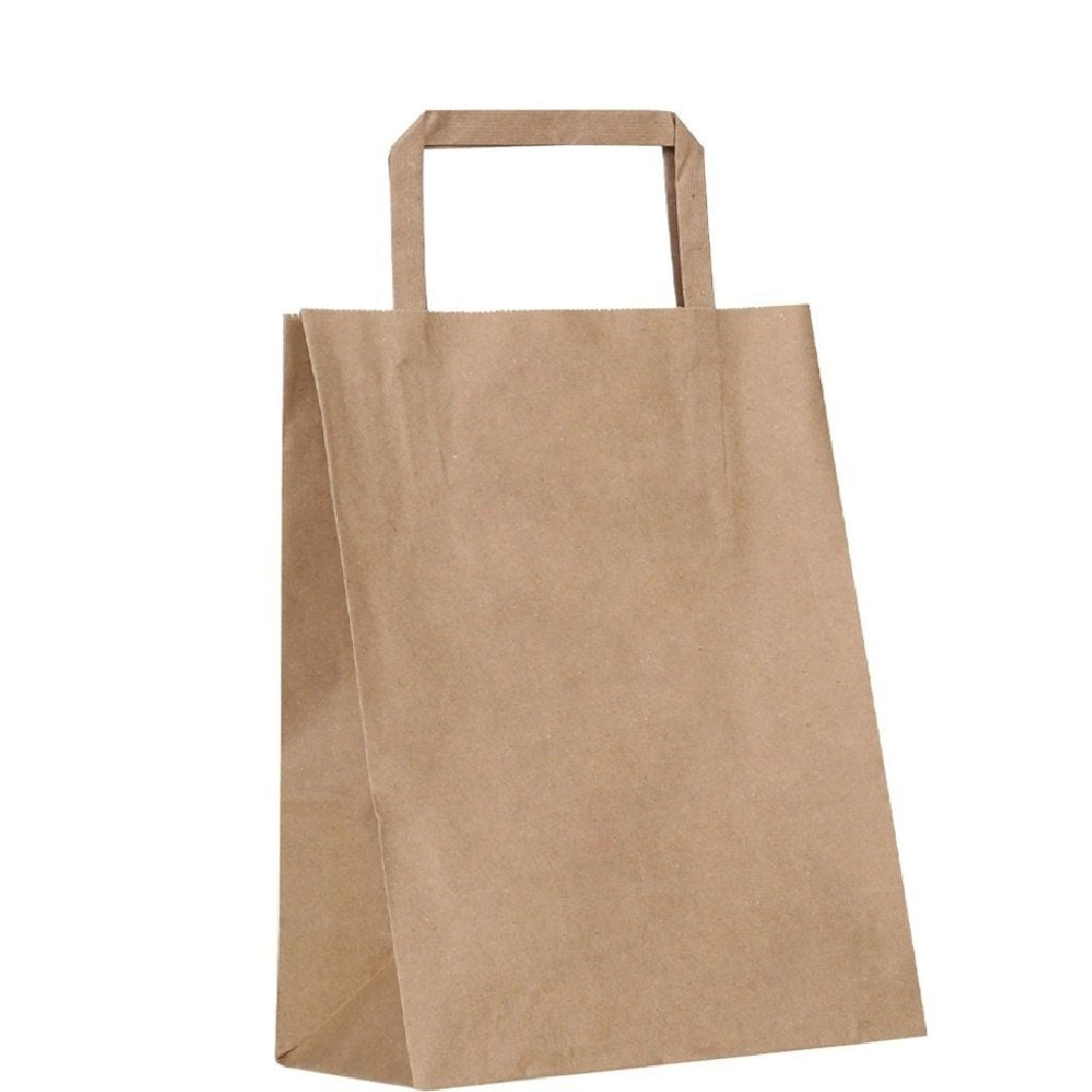 İçten Saplı Kraft Kağıt Çanta 27 x 29 x 16 cm Koli 400 Adet