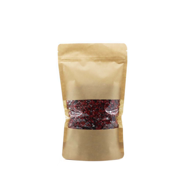 Kraft Pencereli Kilitli Doypack 16x27cm