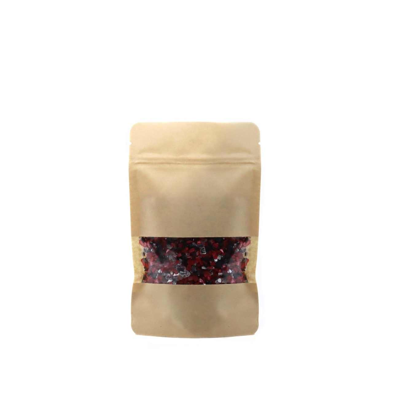 Kraft Pencereli Kilitli Doypack 11x18 cm