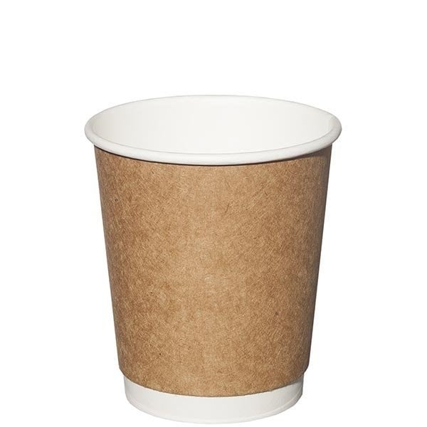 8oz Kraft Double Wall Karton Bardak 500 Adet