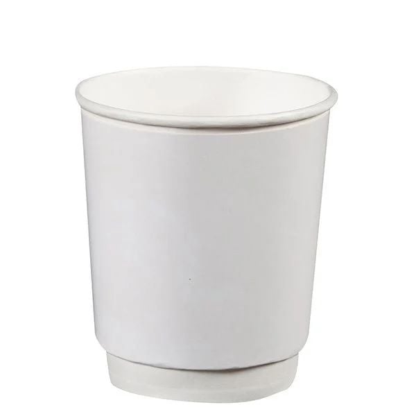 8 oz Beyaz Double Wall Karton Bardak 500 Adet