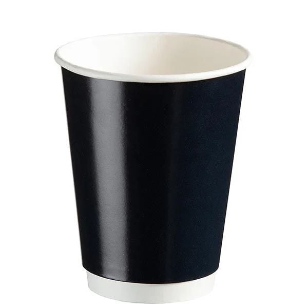 14 oz Siyah Double Wall Karton Bardak 500 Adet
