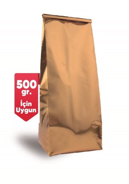 Gold Alüminyum Yan Körüklü Torba 10X34 Cm 1000 Adet