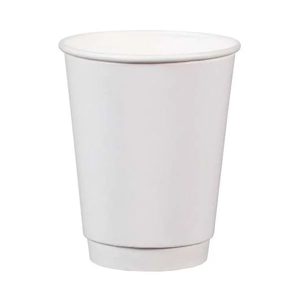 14 oz Beyaz Double Wall Karton Bardak 500 Adet