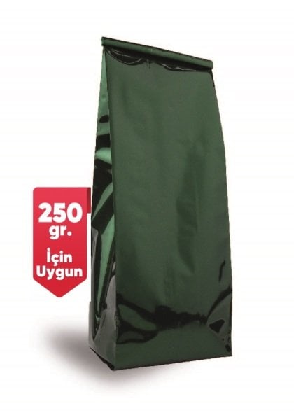 Yeşil Alüminyum Yan Körüklü Torba 10X25 Cm 1500 Adet
