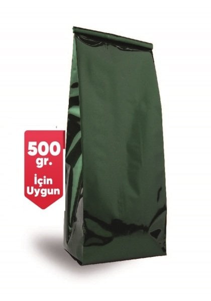 Yeşil Alüminyum Yan Körüklü Torba 10X34 Cm 1000 Adet