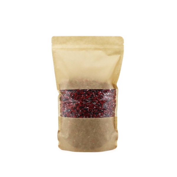 Kraft Pencereli Kilitli Doypack 18x29cm