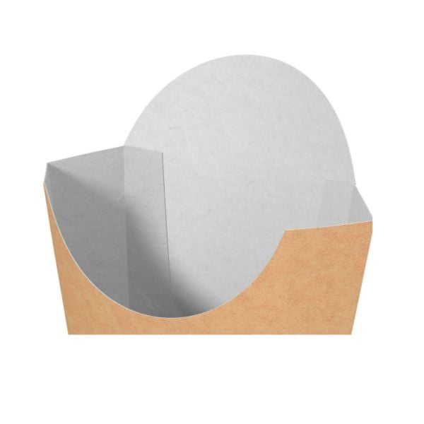 Natural Kraft Patates Cips Kutusu Orta Boy