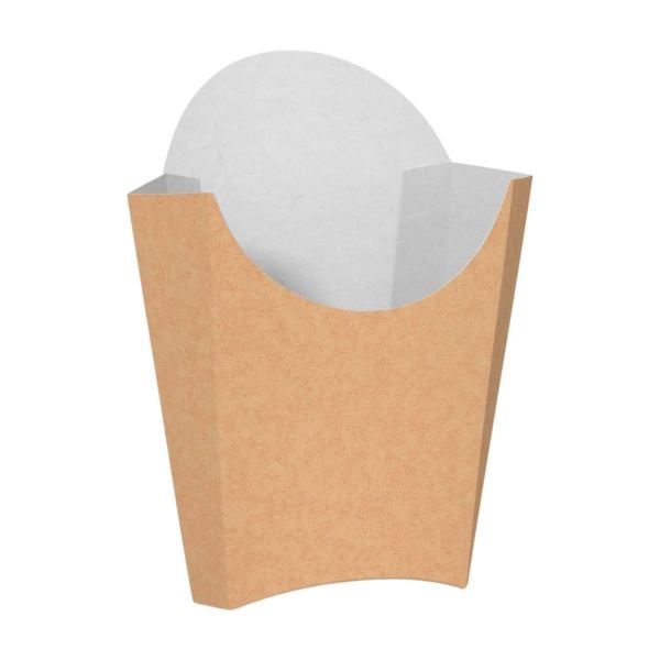 Natural Kraft Patates Cips Kutusu Büyük Boy