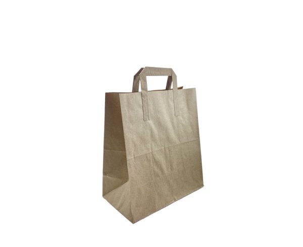 Dıştan Saplı Kraft Kağıt Çanta 25 x 28 x 14 cm