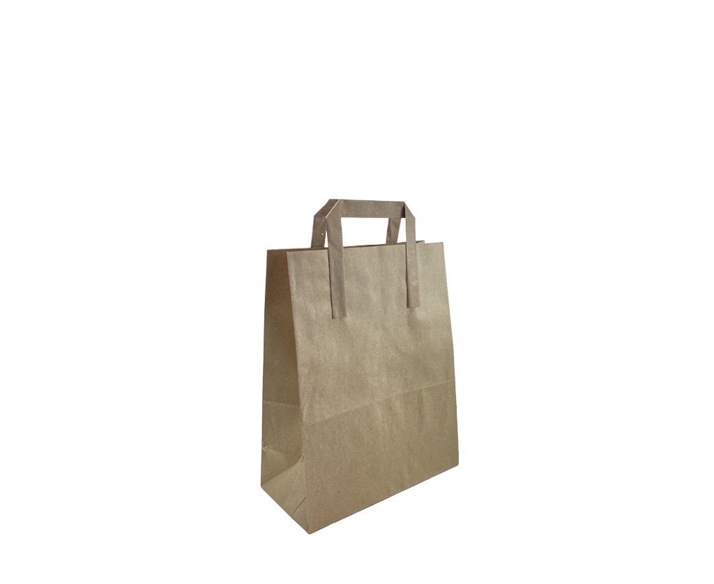 Dıştan Saplı Kraft Kağıt Çanta 22 x 24 x 12 cm