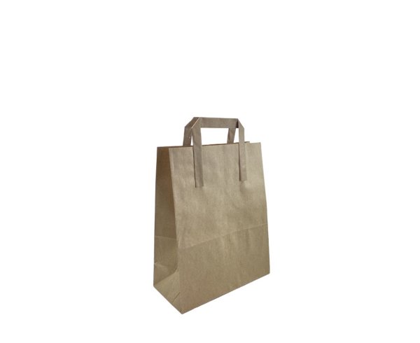 Dıştan Saplı Kraft Kağıt Çanta 22 x 24 x 12 cm