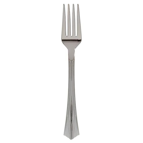 Metal Görünümlü Lüx Plastik Çatal