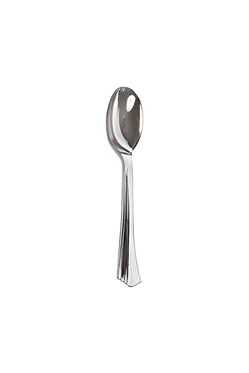 Metal Görünümlü Lüx Plastik Kaşık
