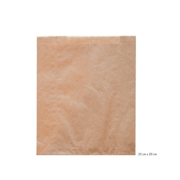 Çizgili Şamua Kraft Kese Kağıdı 25x33 cm 1000 Adet