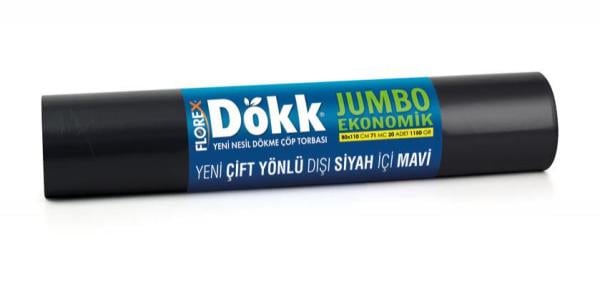 Florex Ekonomik Jumbo Boy Dökme Çöp Poşeti 180 Adet