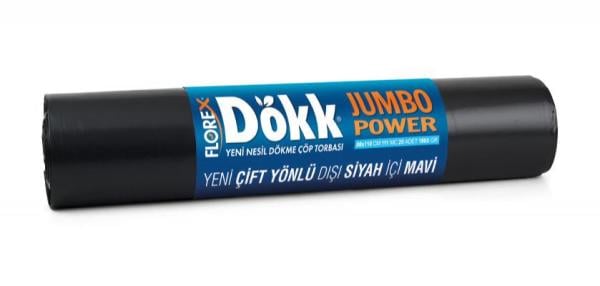 Florex Power Jumbo Boy Dökme Çöp Poşeti 140 Adet