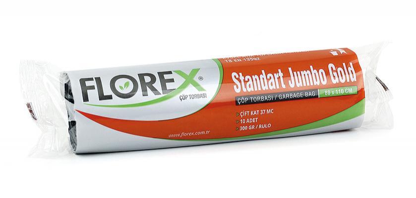Florex Standart Jumbo Çöp Torbası Gold 200 Adet
