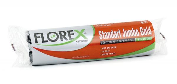 Florex Standart Jumbo Çöp Torbası Gold 200 Adet