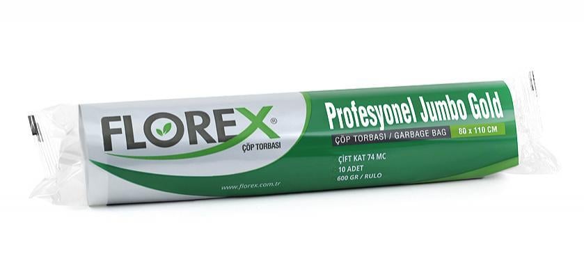 Florex Profesyonel Jumbo Gold Çöp Torbası 200 Adet