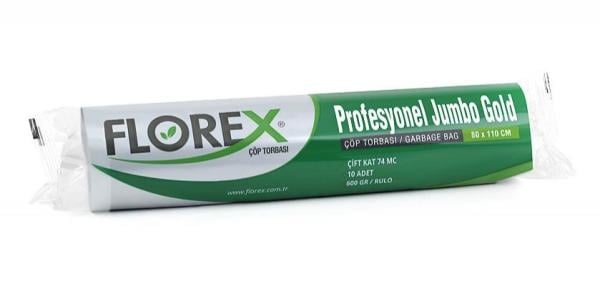 Florex Profesyonel Jumbo Gold Çöp Torbası 200 Adet