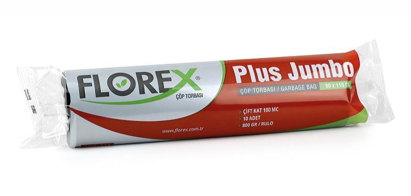 Florex Plus Jumbo Çöp Torbası 100 Adet