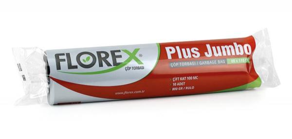 Florex Plus Jumbo Çöp Torbası 100 Adet