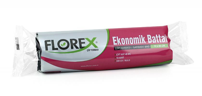 Florex Ekonomik Battal Boy Çöp Torbası 200 Adet