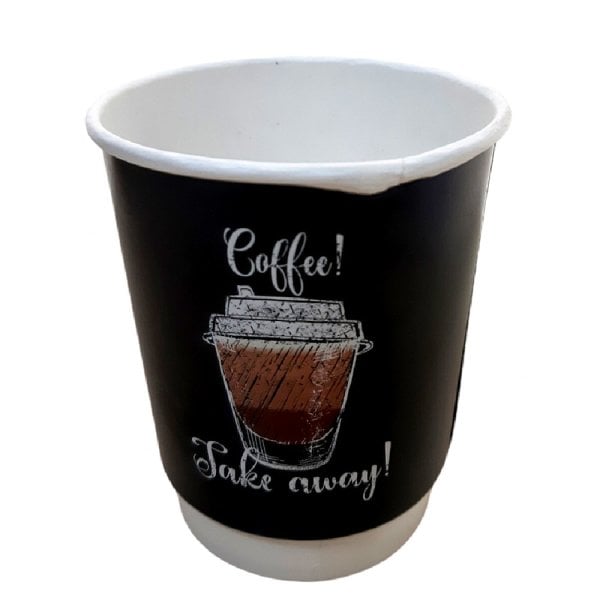 8 Oz Double Wall Coffe Take Away Karton