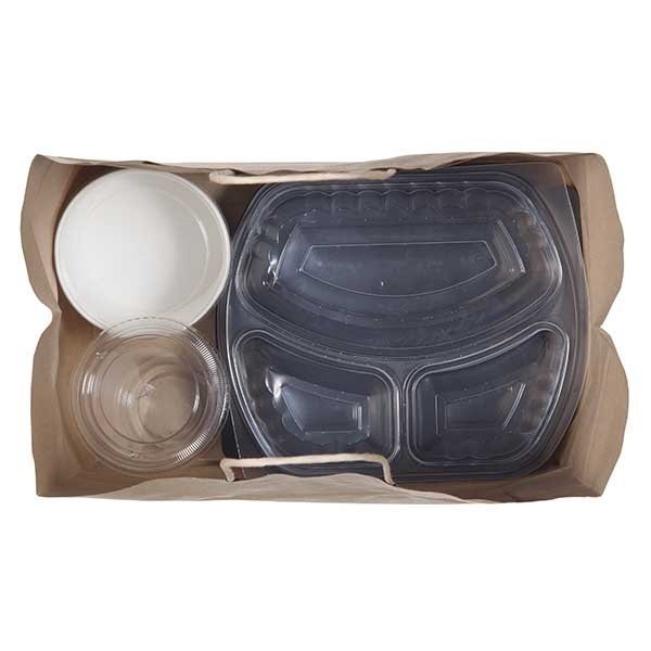 Burgu Saplı Kraft Kağıt Çanta 32 x 33 x 20 cm