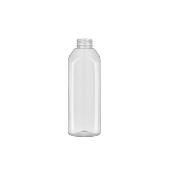 Plastik Kare Pet Şişe Kapaklı 1000 cc 105 Adet