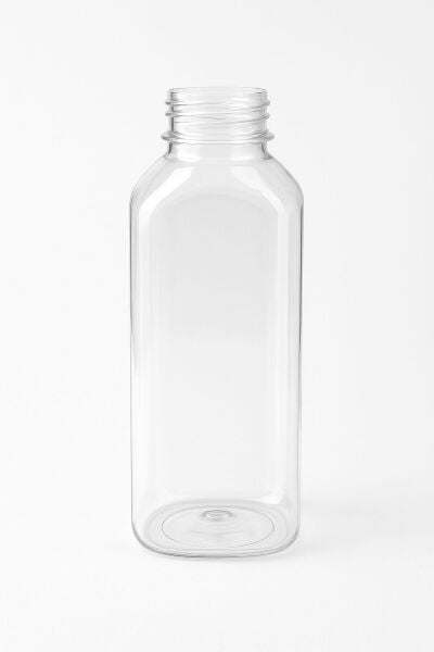 Plastik Kare Pet Şişe Kapaklı 1000 cc 105 Adet