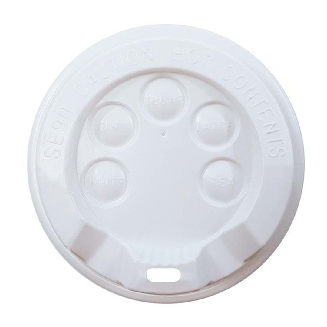 14-16 oz Plastik Sıcak içecek Kapağı Emzikli Beyaz 1000 Adet