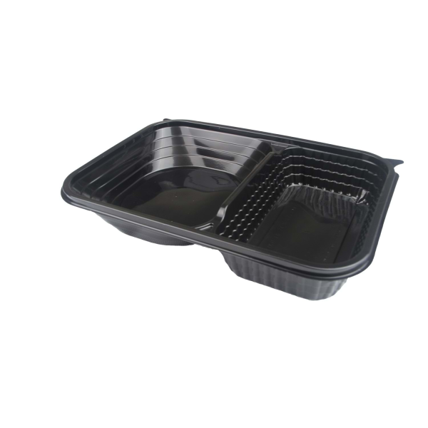 2 Bölmeli Kapaklı Hamburger Kabı 400 Adet