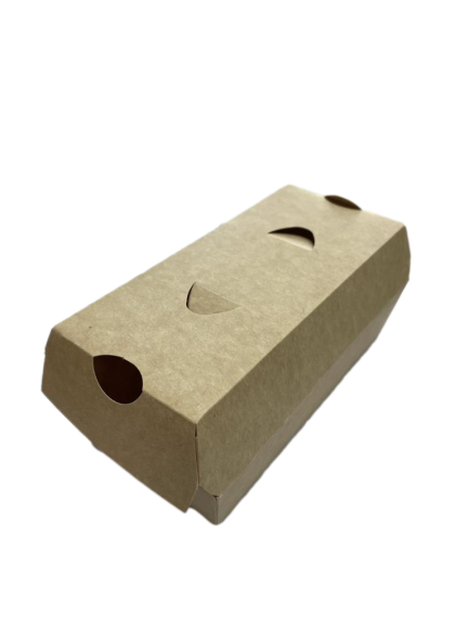 Kraft Karton Cips Kutusu Kapaklı 300 Adet