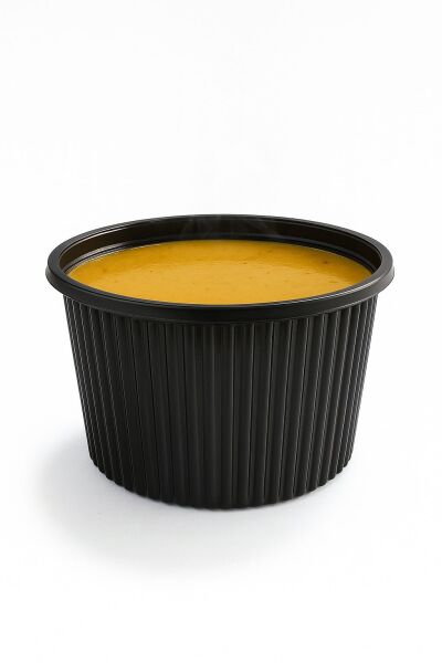 16 Oz Kapaklı Plastik Çorba Kase Seti PP