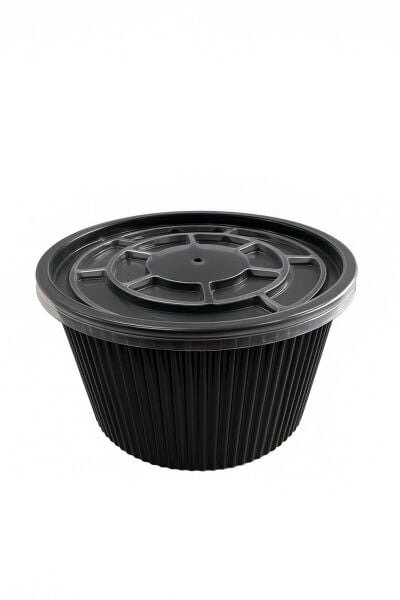 16 Oz Kapaklı Plastik Çorba Kase Seti PP
