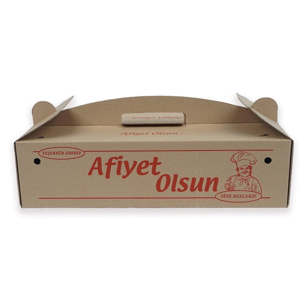 Kutu Lahmacun Saplı Büyük 19x40x10 cm 100 Adet