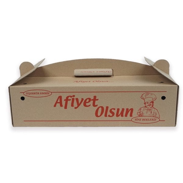 Kutu Lahmacun Saplı Büyük 19x40x10 cm 100 Adet