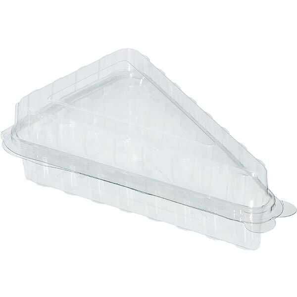 Plastik Üçgen Pasta Kutusu 8,8x15x5,3 Cm