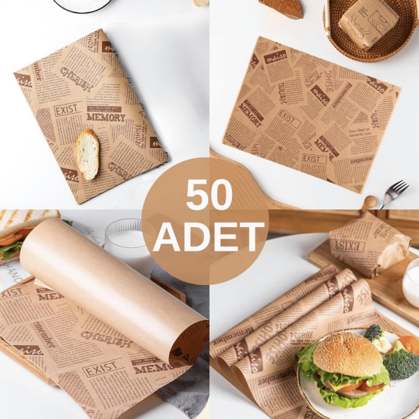 Karışık Desen Sunum Kağıdı 50 Adet