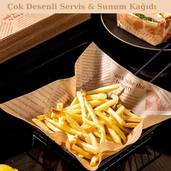 Karışık Desen Sunum Kağıdı 50 Adet